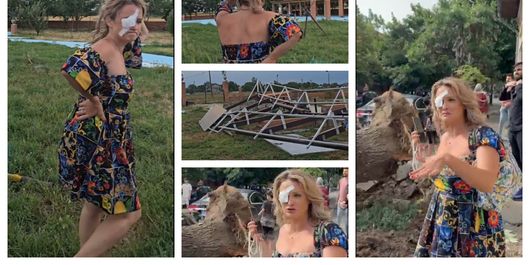 Ce s-a întâmplat pe proprietatea Amaliei Bellantoni, după furtuna de ziua trecută. Vedeta a postat totul