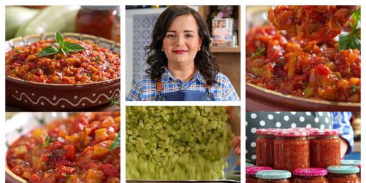 Zacuscă de dovlecei, rețeta pregătită de Jamila: “Este foarte gustoasă, aromată, ușor de făcut și este perfectă pentru iarnă.”