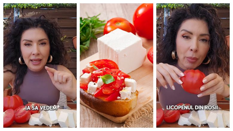 Ce spune Carmen Brumă despre roșiile consumate cu brânză și ce beneficii întâlnim în această combinație de vară: “Avem proteine complete, grăsimi, calciu, antioxidanți, fibre.”