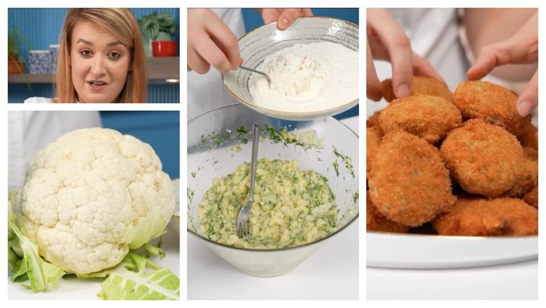 Chifteluțe din conopidă, rețeta pregătită de Roxana Blenche: “Nu o facem cu blenderul să nu fie prea pasată.”