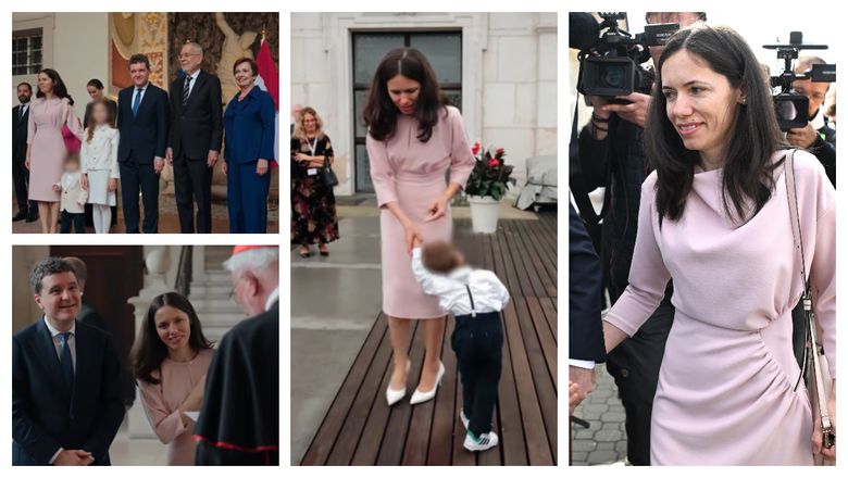 FOTO Mirabela Grădinaru a purtat o rochie asemănătoare cu cea din ziua votării, la vizita oficială din Austria! A atras toate privirile