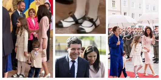 Perechea de pantofi purtată de micuța Aheea, fiica președintelui Nicușor Dan, la vizita din Austria, a făcut furori! Cu ce preț a fost achiziționată oare?
