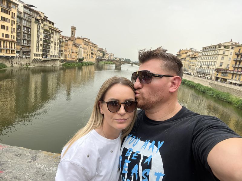 Cătălin Moroșanu și soția lui