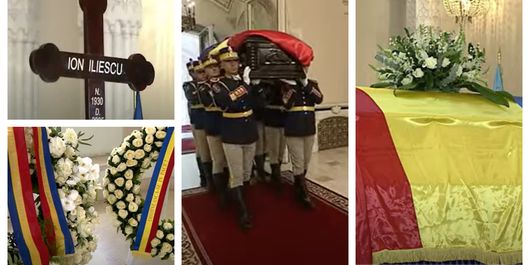 FOTO Sicriul cu trupul fostului președinte, Ion Iliescu, a ajuns la Cotroceni. Cum se vor desfășura ceremoniile în cursul zilei de azi