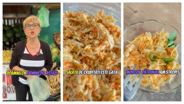 Cum pregătește Nicoleta Voica salată de crudități, perfectă pentru vară: „Am pus în cantități egale.”