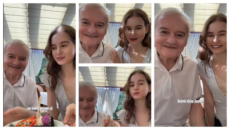 Irina și tatăl său, Irinel Columbeanu, au ieșit la restaurant! Ce feluri de mâncare au servit cei doi? 