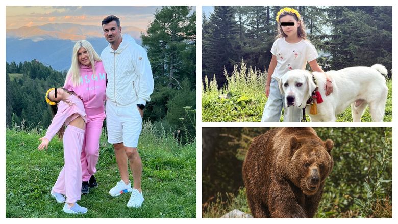 Elena Udrea și familia ei, la un pas de tragedie! Aceștia s-au întâlnit cu un urs în vacanță, însă au fost protejați! 