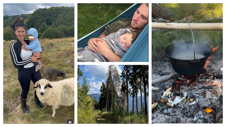 Geta Sterp se bucură de câteva clipe de relaxare la munte, împreună cu familia și prietenii! Ce a găsit fiica mamei Geta, în pădure? 