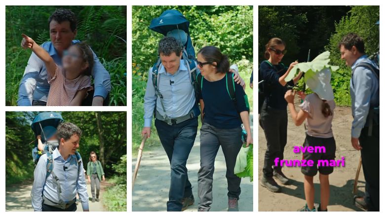 Nicușor Dan, în pelerinaj la Mănăstirea Arsenie Boca, din Valea Sâmbetei, cu fiul în spate. Președintele a fost așteptat cu pâine și sare: „Cele mai frumoase locuri pe care le-am vizitat.