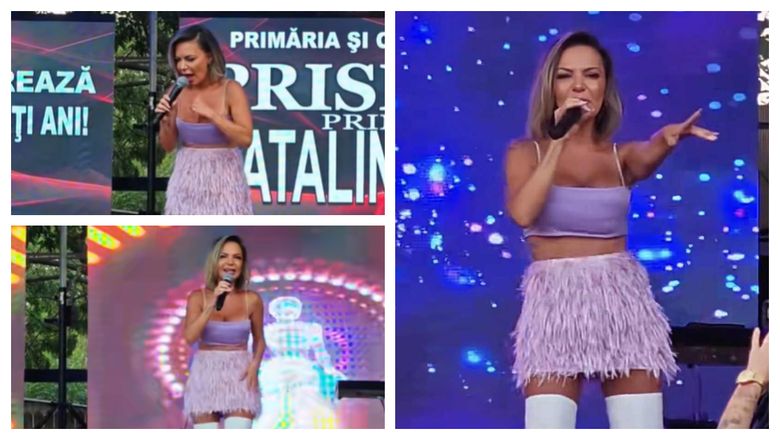 În ce ipostază a fost pusă Andreea Antonescu, la un concert susținut într-o comună din Olt? Totul a apărut imediat în mediul online!