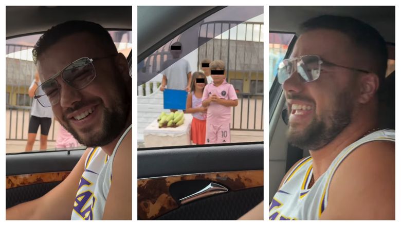 FOTO Gest mărinimos făcut de Culiță Sterp, pentru niște copii care vindeau porumb în fața curții! Aceștia i-au trezit și lui amintiri din copilărie: "Ce ne mai bucuram când venea cineva și ne dădea bani!"