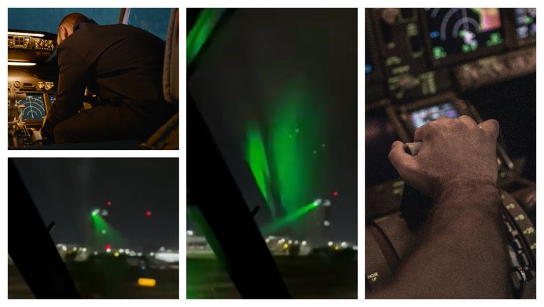 Incident cum rar se întâmplă, în Sibiu! Un pilot a reușit cu greu să aterizeze un elicopter, după ce a fost orbit temporar de un laser folosit de un copil de 5 ani