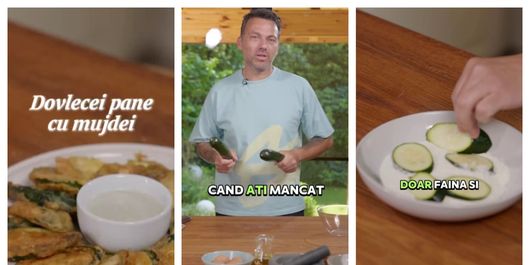 Care este secretul lui Chef Ștefan Popescu, pentru dovleceii pane serviți cu mujdei de usturoi? 