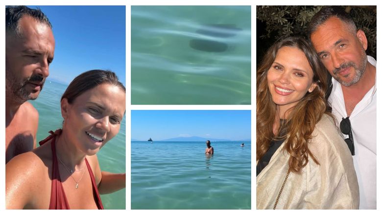 Ce a filmat Cristina Șișcanu în apă, în timp ce se bucura alături de soțul ei. Prezentatoarea s-a arătat  entuziasmată că a putut vedea de aproape: “Nu știm ce se întâmplă dacă te atingi de ea.”