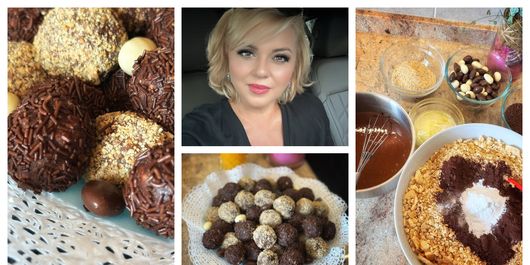 Biluțe de ciocolată cu migdale, desertul pregătit de Cornelia Rednic: “Compoziția este cea de la salam de biscuiți.”