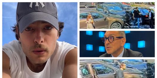 FOTO Imaginile de pe camerele de supraveghere îl surprind pe Toto Dumitrescu când se dă jos din mașină, după accident. Ce a făcut ulterior actorul