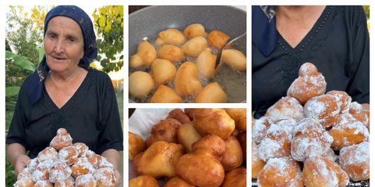 Cum pregătește bunica Gherghina cele mai pufoase gogoși cu lingura. Care este secretul său: „Să faceți și voi la fel ca mine, ca să vă iasă bine.”