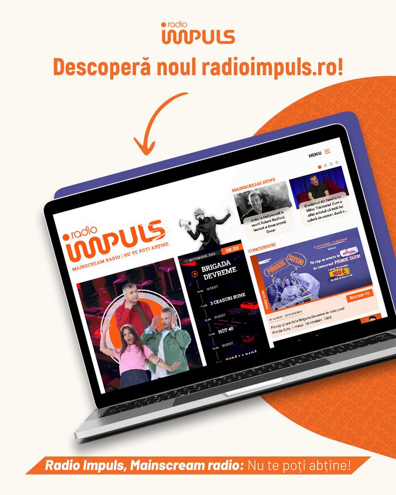 Radioimpuls.ro, site-ul oficial al Radio Impuls, un nou look pentru o identitate fresh