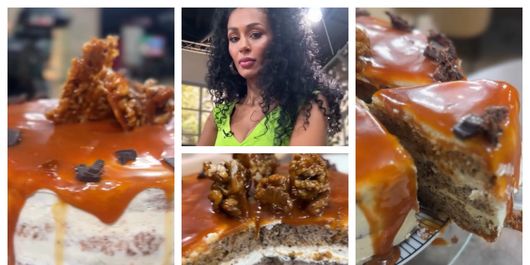 Tort delicios cu nucă, caramel și cremă de mascarpone, pregătit de Majda: „Să-mi spuneți dacă o să îl încercați.”
