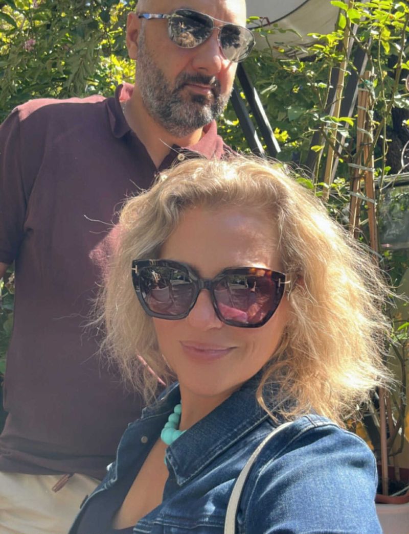 Mirela Vaida și soțul ei