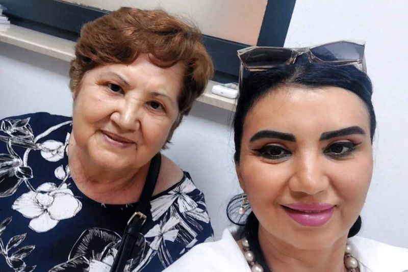 Adriana Bahmuțeanu și mama ei