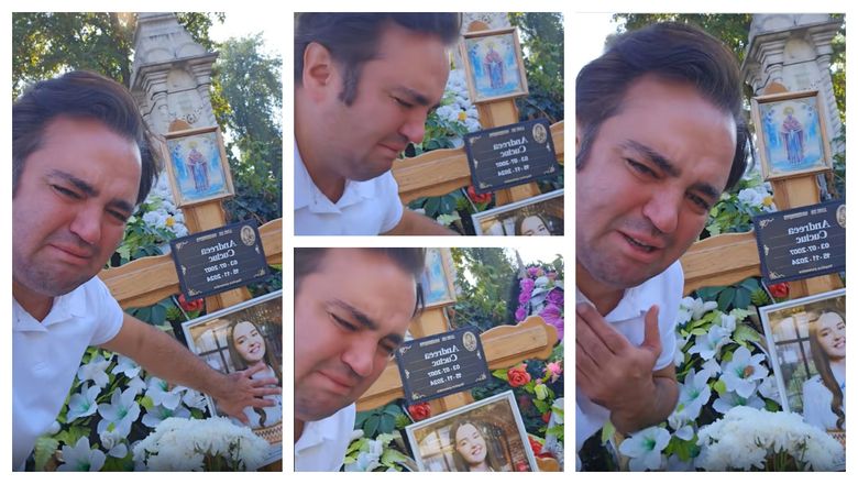 Igor Cuciuc, mesaj în lacrimi de la mormântul fiicei sale! Nimic nu se compară cu durerea unui părinte care și-a pierdut propriul copil