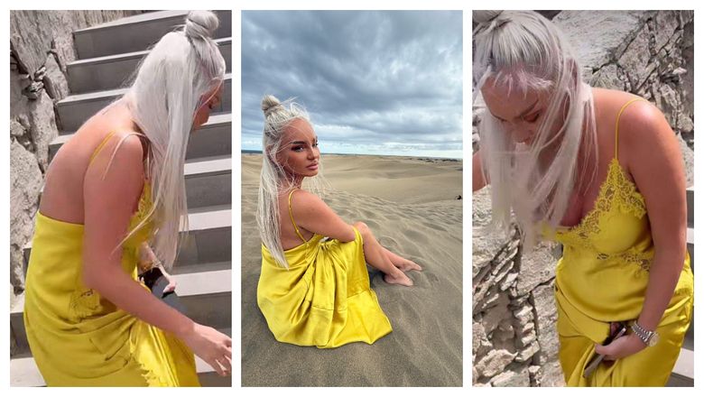 Prin ce peripeție a trecut Maria Constantin, în vacanța din Gran Canaria? Artista nu a mai putut înainta și s-a panicat! 