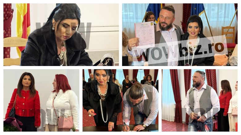 FOTO Adriana Bahmuțeanu și George Restivan s-au cununat civil, astăzi! Deși evenimentul nu a prins-o într-o perioadă prea bună, a vrut să îl ducă până la capăt