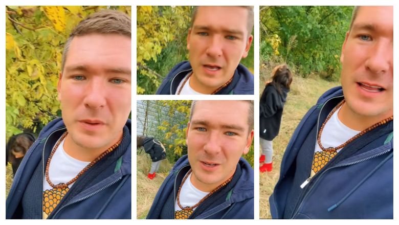 Călin Donca, la cules de nuci alături de copiii săi. Ce vrea să îi învețe pe aceștia de mici: “Asta mi-a lipsit cât am stat în arest, nu mașinile.”