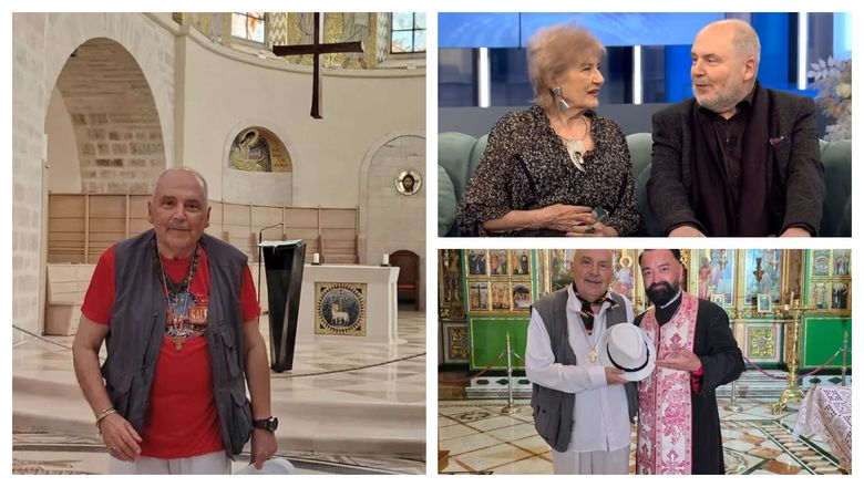 Eugen Cristea, în pelerinaj în Israel, la câteva luni de la moartea soției sale. Amintirea pe care o are cu ea din Țara Sfântă: “E un loc de care m-am atașat, un loc în care mă simt foarte bine.”