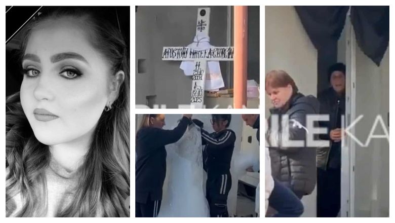 FOTO Durere pentru familia tinerei de 24 de ani, ucisă în explozia din Rahova. Primele imagini de la înmormântarea Mirelei, care urma să devină mamă: “Ieși, mamaie, să vezi ce e în curte!”