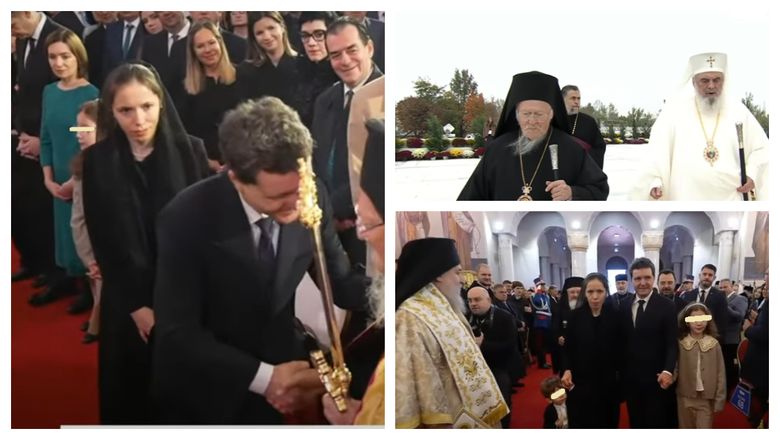 A avut loc sfințirea Catedralei Mântuirii Neamului. Președintele României, Nicușor Dan, alături de familie la marea sărbătoare