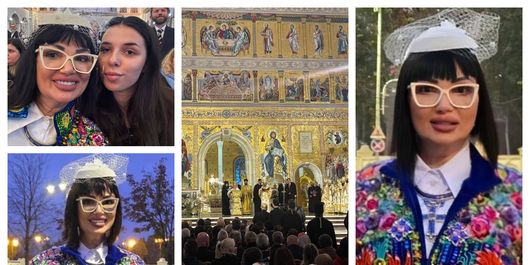 FOTO Ținuta purtată de Ozana Barabancea la ceremonia de la Catedrala Națională din București, a făcut furori! Care sunt culorile care au predominat?