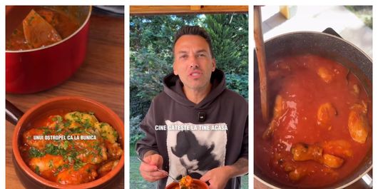 Care este secretul lui chef Ștefan Popescu pentru ostropel de pui cu mămăligă ca la bunica: „Nu pune apă direct!”