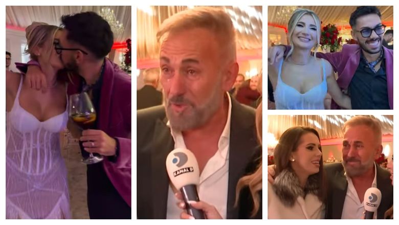 VIDEO Tatăl lui Armin Nicoară, lacrimi de emoție pentru începutul unui nou capitol al fiului său! Ce a avut de spus nașa cuplului, Georgiana Lobonț? 