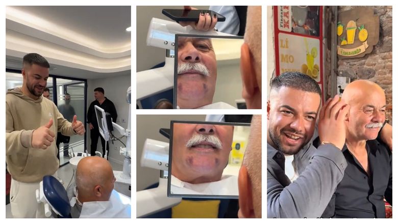 Tatăl lui Culiță Sterp a probat lucrările dentare provizorii. Ce a testat bărbatul, în amuzamentul medicilor: „Să vezi cum fluieră după mama Geta ca în tinerețe.”