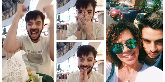 David Pușcaș nu își mai încape în piele de fericire. Tânărul urmează să meargă la un interviu pentru jobul mult visat: „Sunt singur la date, am ieșit să mă iubesc.”