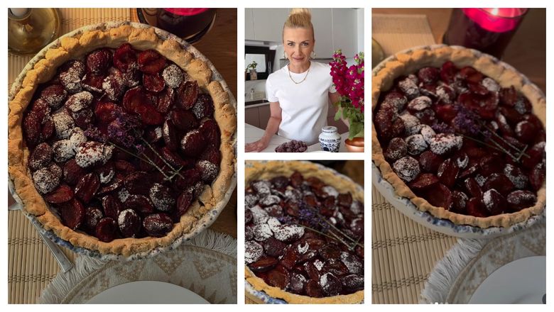 Rețeta de tartă cu prune a Elwirei Petre. Desertul pe care îl poți împărți cu cei dragi! „Este delicioasă! Am făcut și una cu somon și roșii.”