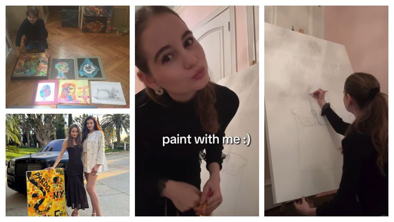 Irina Columbeanu și-a reluat pasiunea pentru pictură! Fiica fostului milionar, Irinel Columbeanu, s-a îndrăgostit de această artă încă de la vârsta de 8 anișori: 