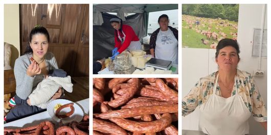 Cât costă pastrama de oaie și virșli, preparatele scoase la vânzare de sărbători, de către familia Sterp: „Am crescut cu ei.”