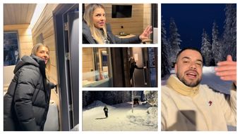 Culiță Sterp a ajuns la casa lui Moș Crăciun! Cum arată cabana în care va sta cu familia, în inima pădurii: “Cu imaginea asta dormim la noapte?”