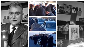 Artistul Ion Drăgan este condus pe ultimul drum. Curtea casei lui este neîncăpătoare de oameni și interpreți care au vrut să îl mai vadă pentru ultima dată. Melodiile lui răsună în tot satul