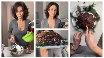 Tort festiv, pregătit chiar de Ramona Bădescu! Numai bun de pregătit în noaptea dintre ani: 