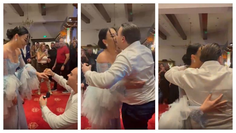 Moment special pentru fiul lui Adrian Minune! Tânărul și-a cerut în căsătorie iubita, chiar în noaptea dintre ani