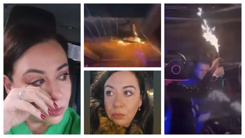 Oana Roman, uimită total de reacția tinerilor aflați în clubul din Elveția, al cărui tavan a luat foc din cauza artificiilor, chiar în noaptea de Revelion! Vedeta TV este îngrijorată: 