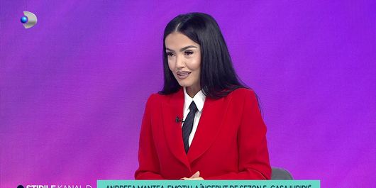 Andreea Mantea, în platoul Știrilor Kanal D, primele impresii despre concurenții sezonului 5 „Casa Iubirii”: „Concurenții sunt extraordinari de deschiși, de sinceri, de dornici să trăiască experiența asta în văzul tuturor”