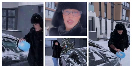 Dana Roba, filmată în timp ce își deszăpezea mașina. Ce metodă a ales și cum a făcut asta: “Cea mai mare investiție.”