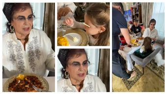 Irina Loghin, bucurie de nedescris la masa din familie. Cum s-a afișat artista, alături de nepoțica ei: “Eu, când eram mică, mâncam mămăligă goală.”