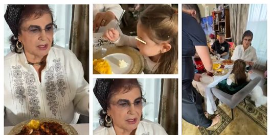 Irina Loghin, bucurie de nedescris la masa din familie. Cum s-a afișat artista, alături de nepoțica ei: “Eu, când eram mică, mâncam mămăligă goală.”