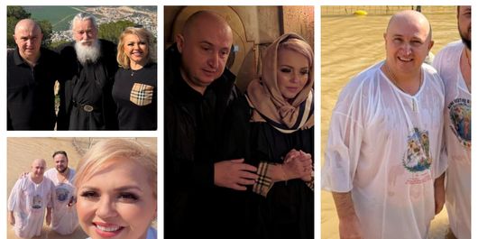 Țara Sfântă, vizitată iar de către cuplul de interpreți de muzică populară, Cornelia și Lupu Rednic! Ce l-a determinat pe artist să facă un botez în Apa Iordanului?